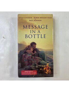 Message In A Bottle 1999 VHS Kevin Costner Robin Wright Penn Paul Newman Romance